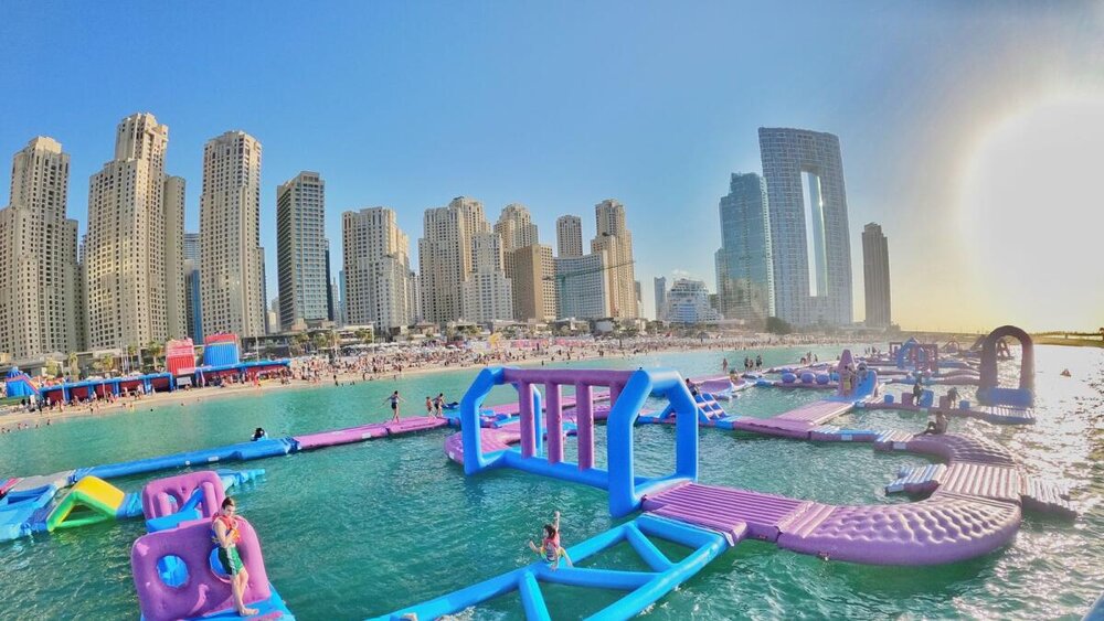 بزرگ ترین پارک آبی بادی جهان در امارات به ثبت رسید