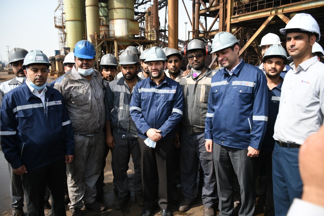 بازدید وزیر تعاون, کار و رفاه اجتماعی از کارخانه صبا فولاد خلیج فارس 