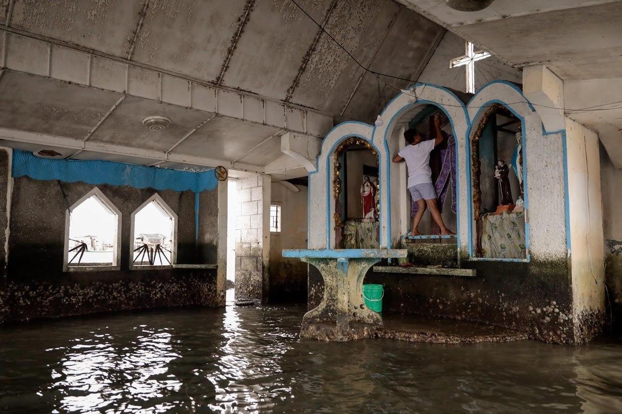 روستای فیلیپین زیر آب می‌رود!