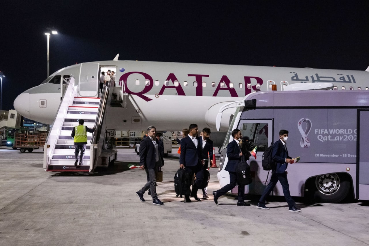 تیم ملی ایران وارد قطر شد