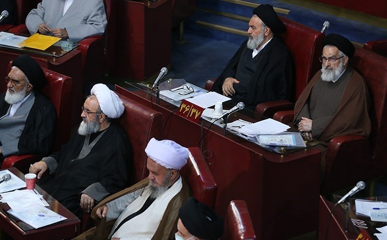 حضور  حسن روحانی در مجلس خبرگان